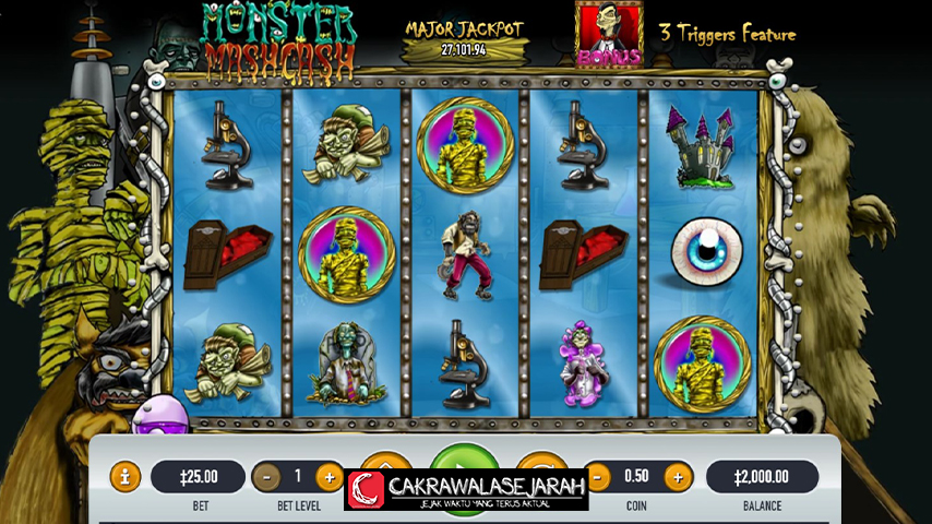 Slot Monster Mash Cash: Fitur Monster Kaya Harta