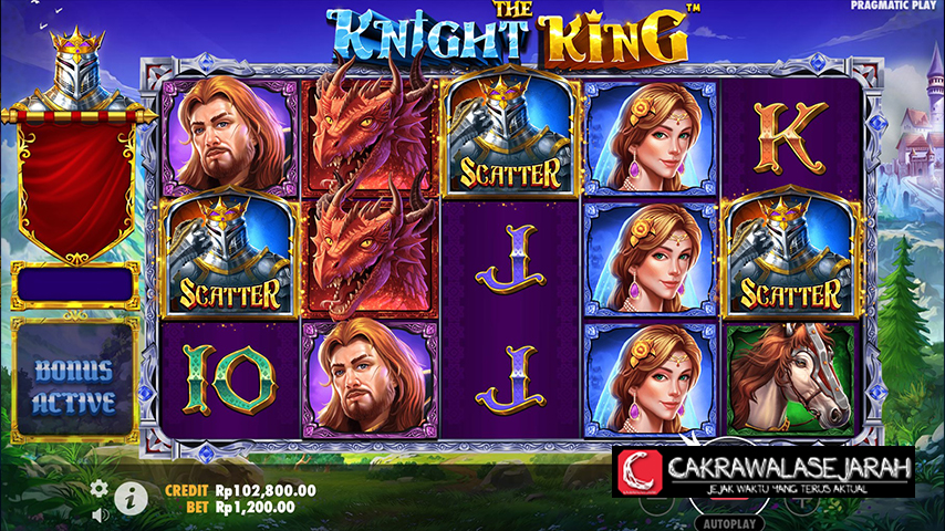 Slot The Knight King: Perkalian Tinggi dan Scatter Spesial